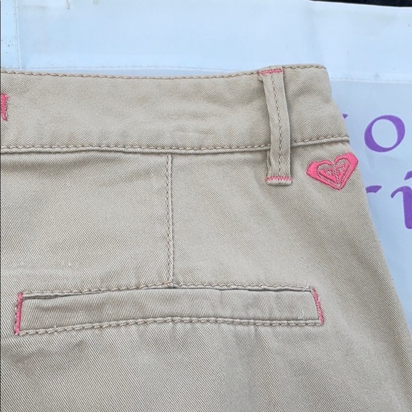 Roxy Tan Khaki Cotton/Spandex Pants Juniors 1 - Picture 10 of 15